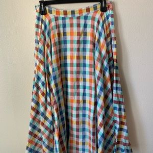Anthropologie patterned skirt